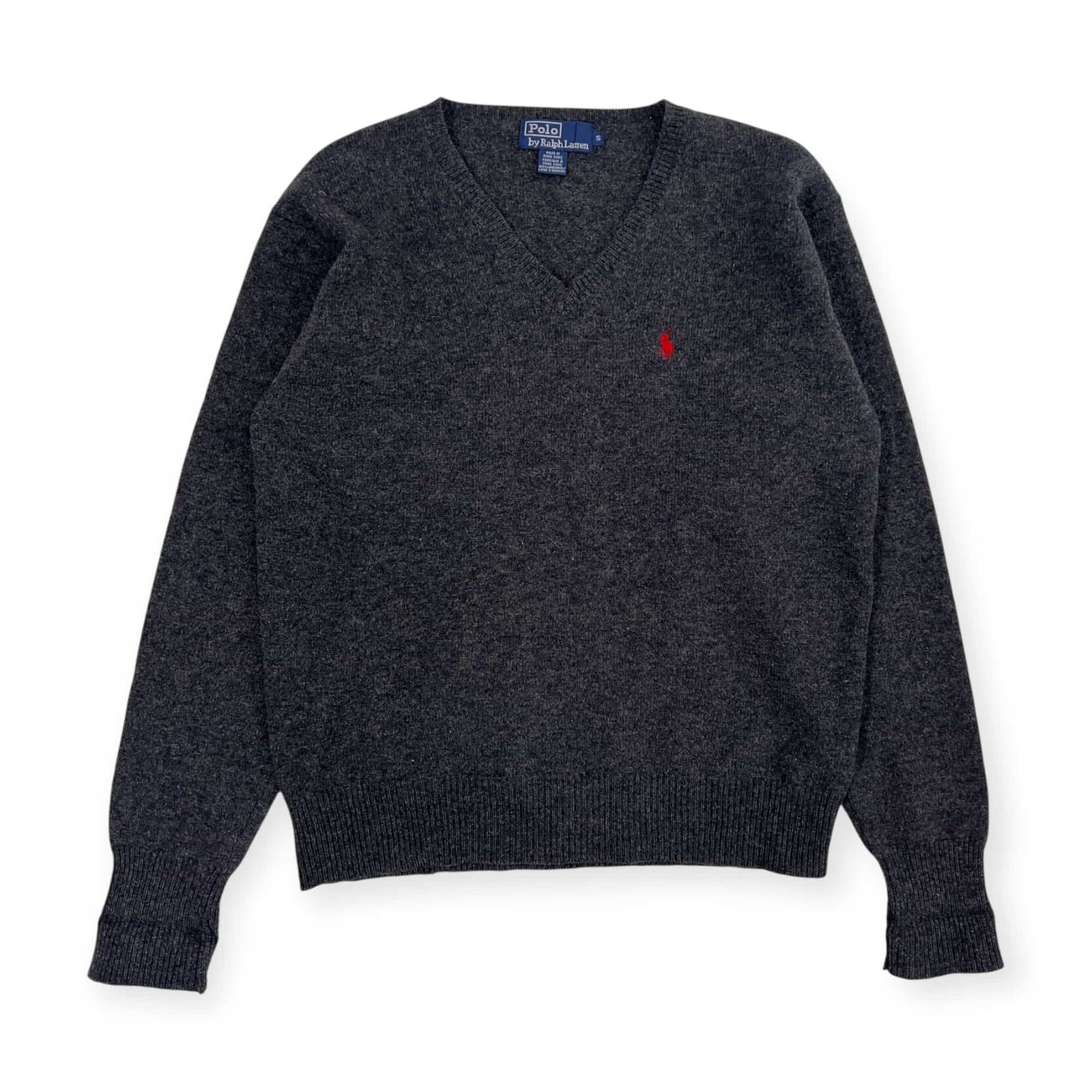 90s Polo Ralph Lauren ポロラルフローレン Vネック ウール ニット