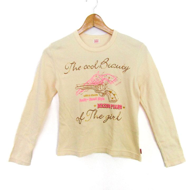 メゾピアノ 長袖Tシャツ プリントT トップス キッズ 女の子用 160