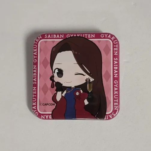 逆転裁判 綾里千尋 逆転裁判画廊 オリジナル 缶バッジ - メルカリ