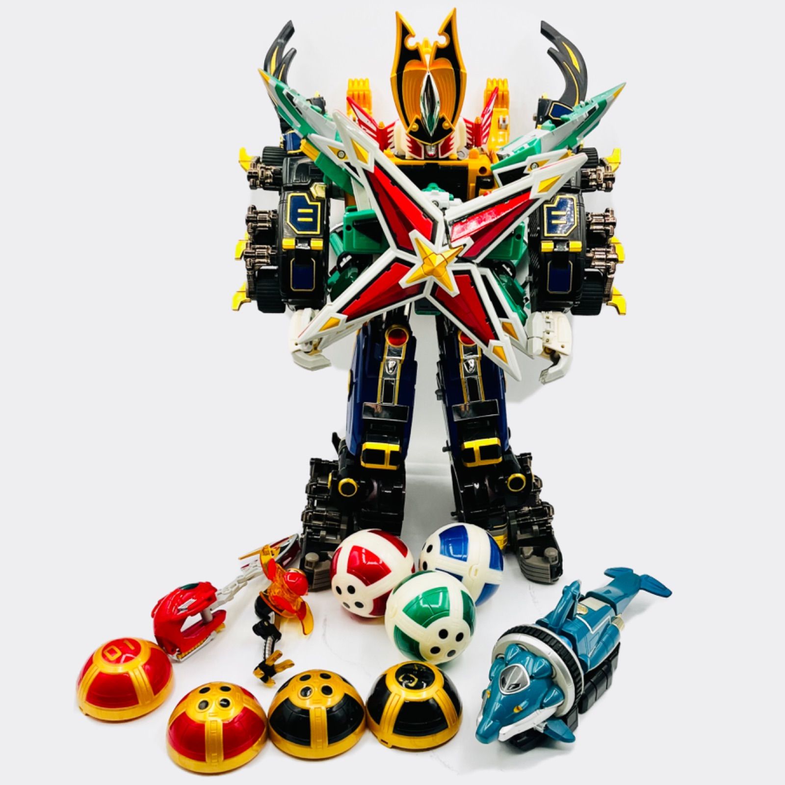 武器・ドルフィンスタンド付属】《希少品》 天雷旋風神 《忍風戦隊