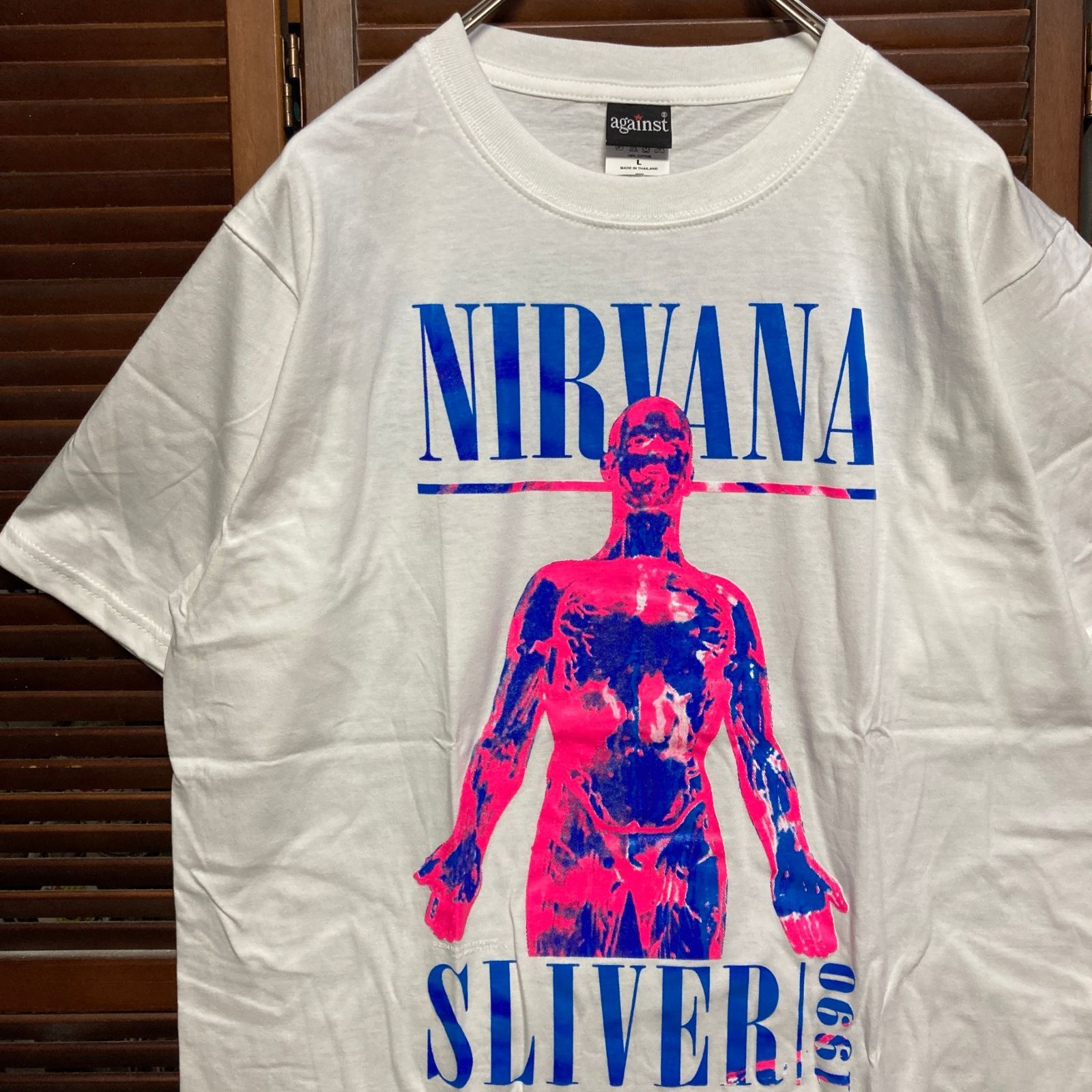 ニルバーナ NIRVANA 白 バンド Tシャツ tee ティーシャツ ロック