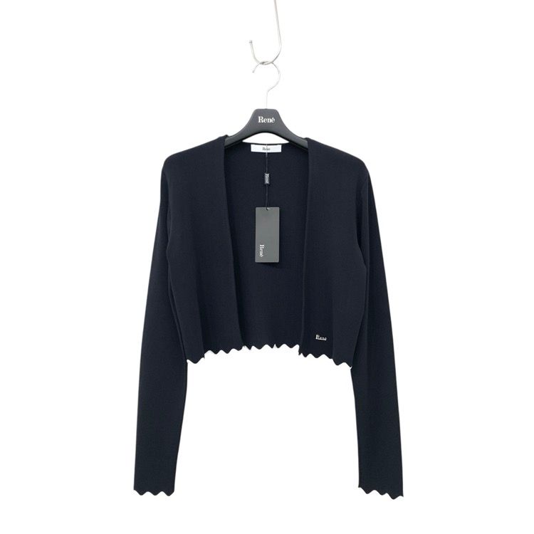 未使用品 2025SS Rene ルネ ニットボレロ カーディガン ネイビー 36