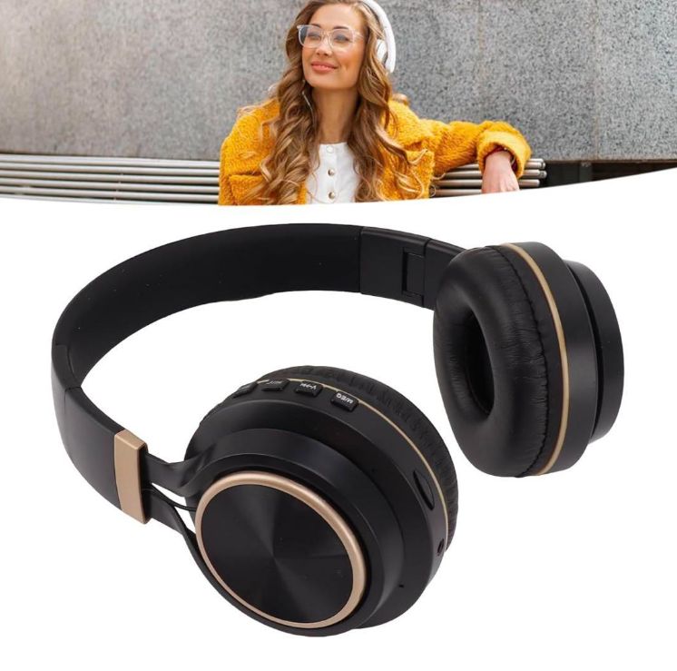 在庫処分】ワイヤレスヘッドホン ブラック Bluetooth 黒 ゴールド 高