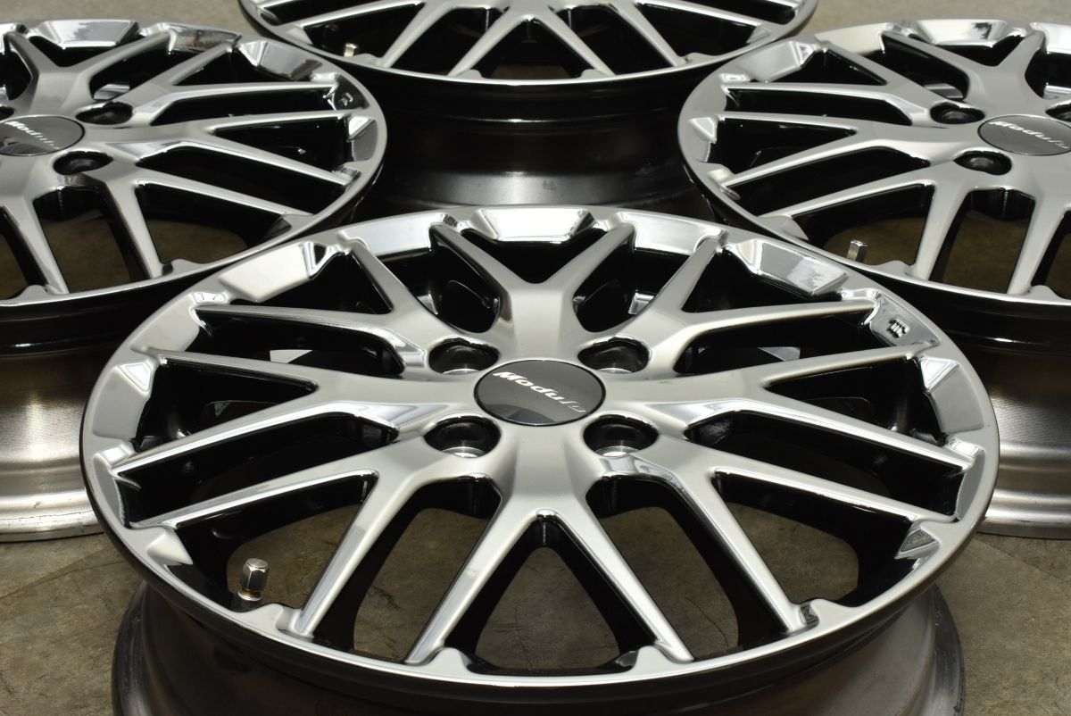 美品】Modulo MS-034 15in 4.5J +45 PCD100 4本セット ブラック