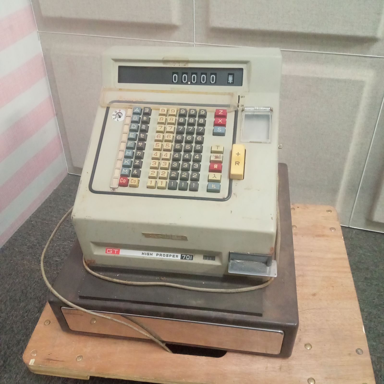 ◯ TOWA 東和レジスター工業 GT-701 レジスター 昭和レトロ ビンテージ