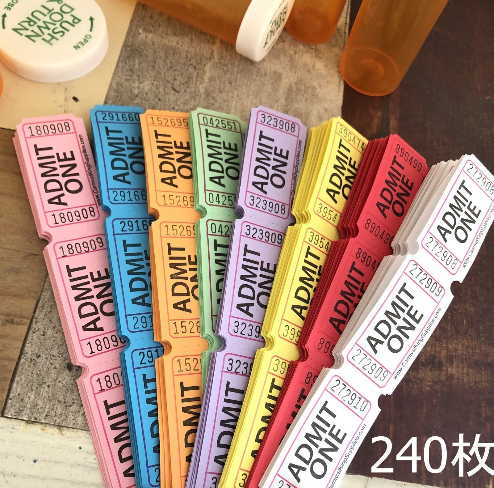 在庫限り9ロールセット 海外ロールチケット 紙モノ まとめ売りジャンク