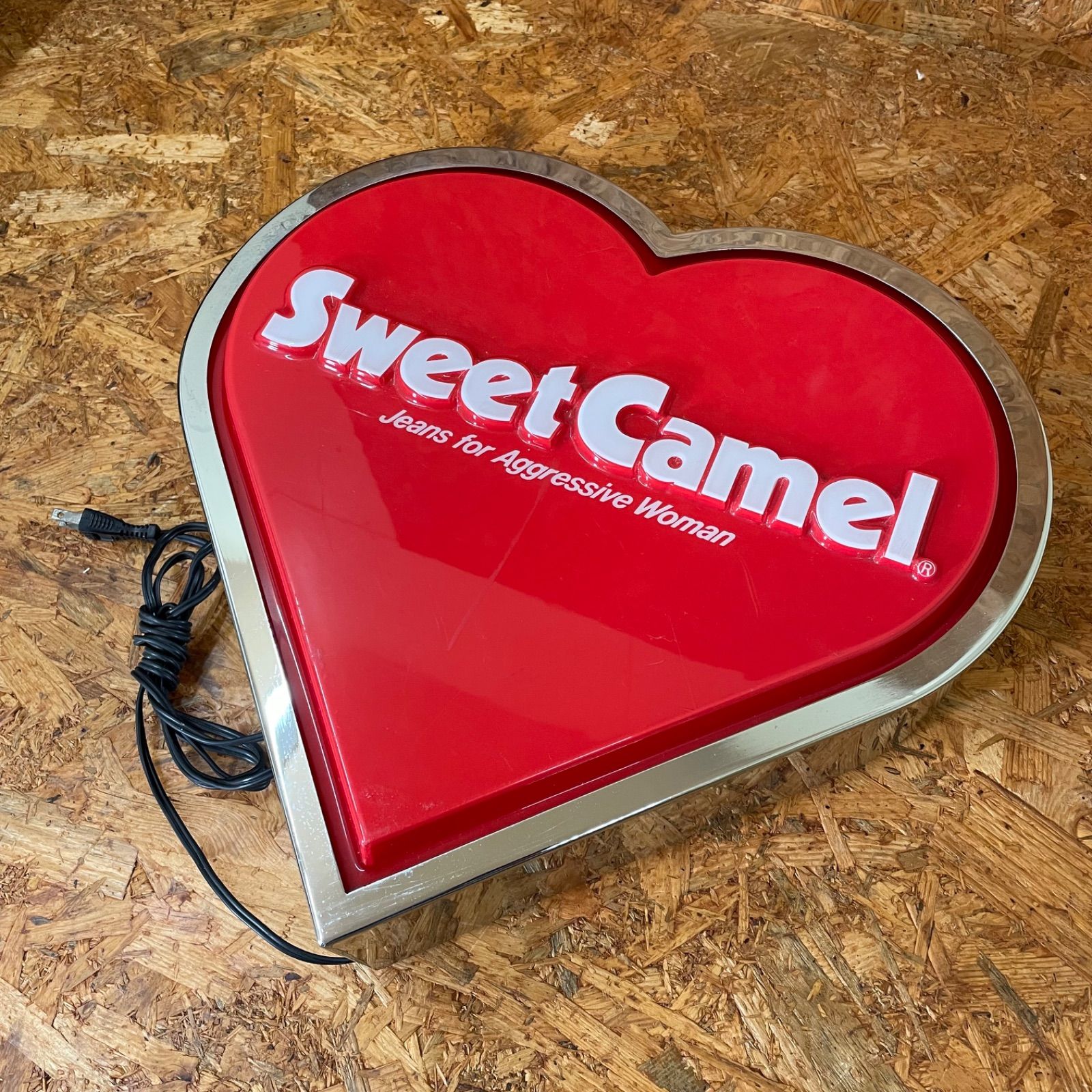 Sweet Camel 非売品 販促ライト 電飾看板 バナー JEANS スウィート