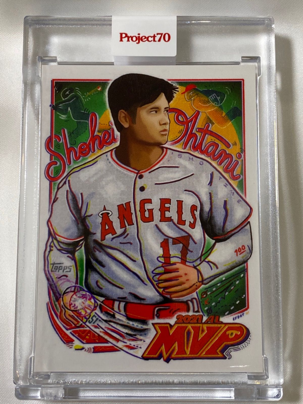 大谷翔平MVP記念カードToppsProject70カード722-Efdot - メルカリ
