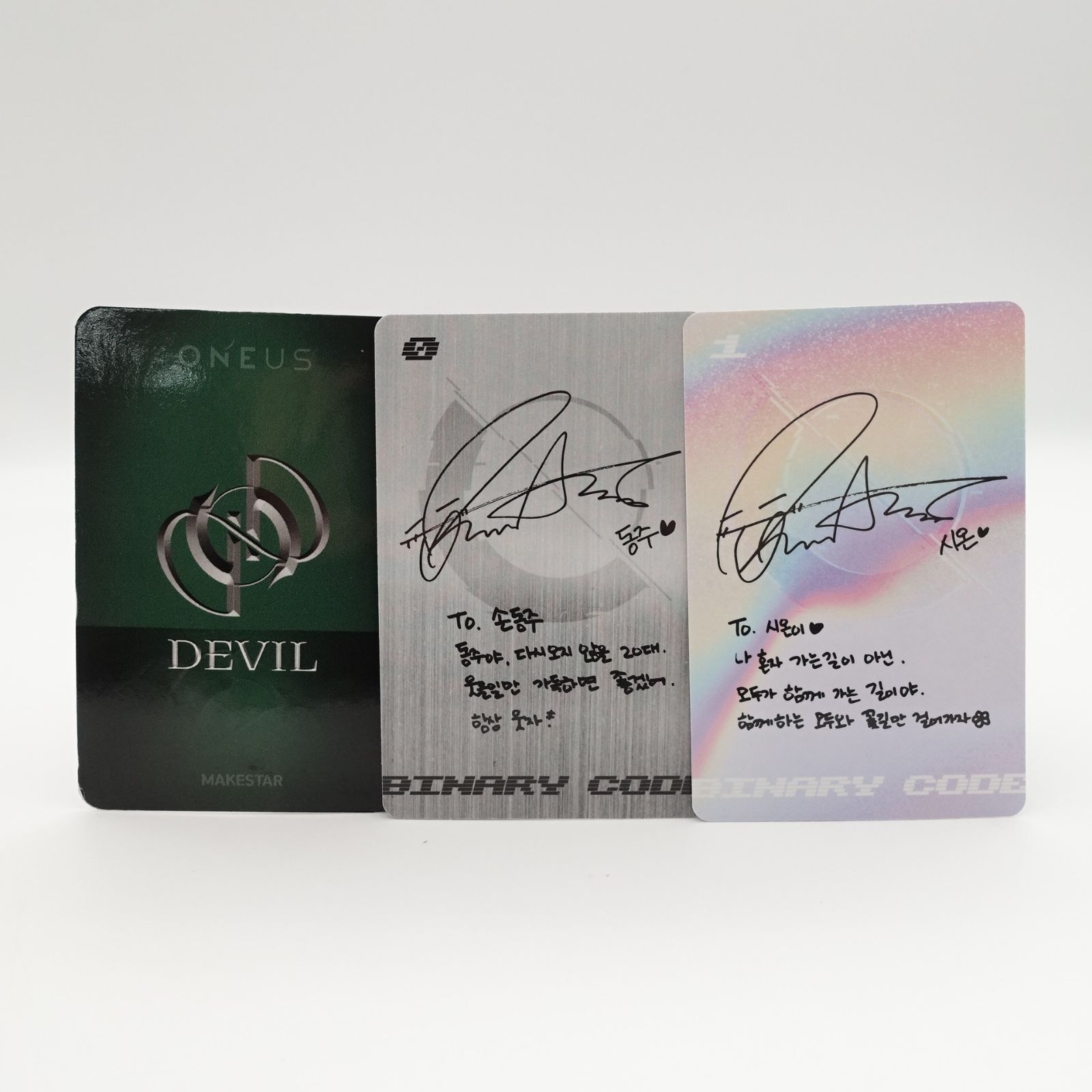 oneus シオン ドンジュ サイン入り トレカ