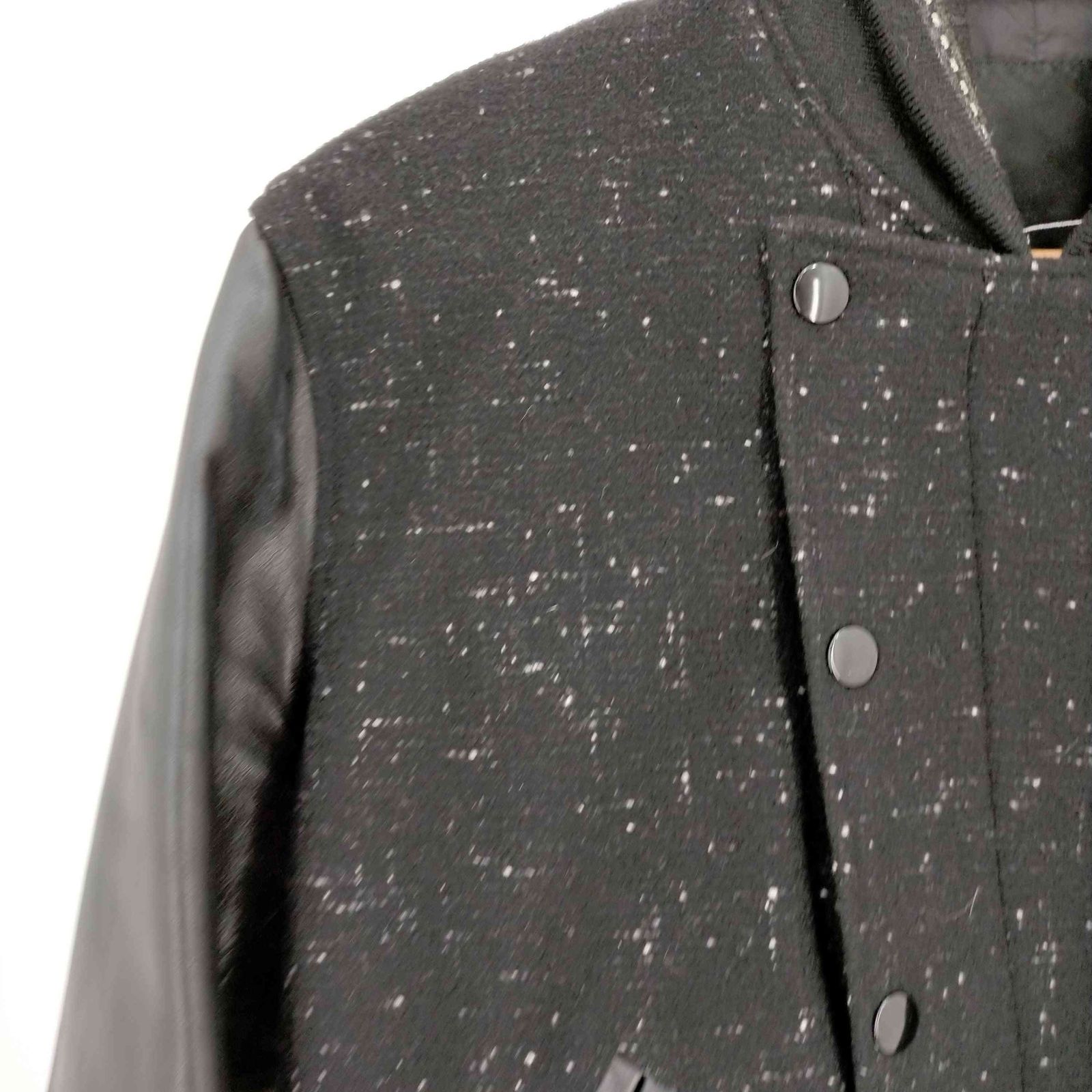 ラッドミュージシャン LAD MUSICIAN 袖レザー切替 スタジャン メンズ