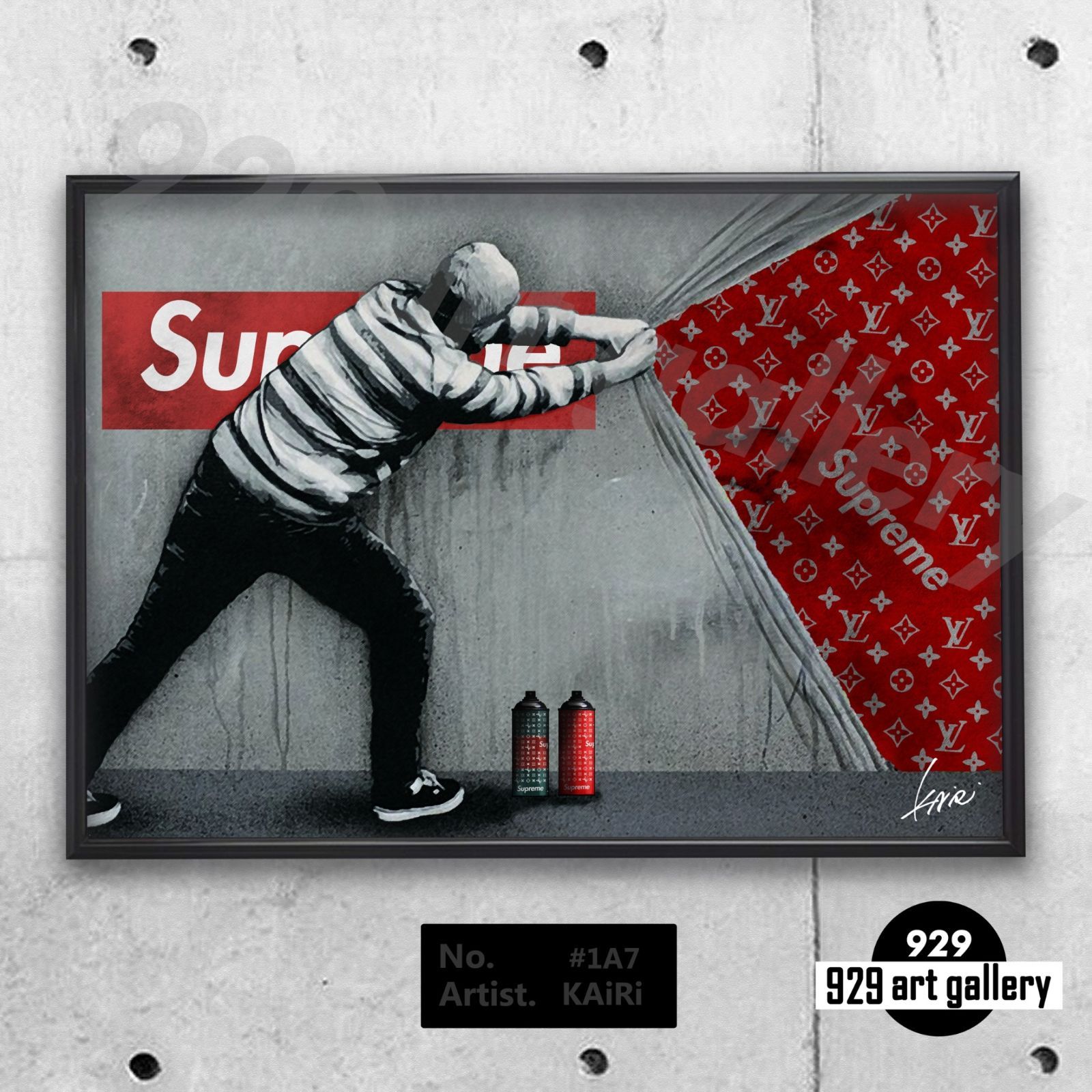 LOUIS VUITTON type☆A4額装済オマージュアートインテリアポスター#107