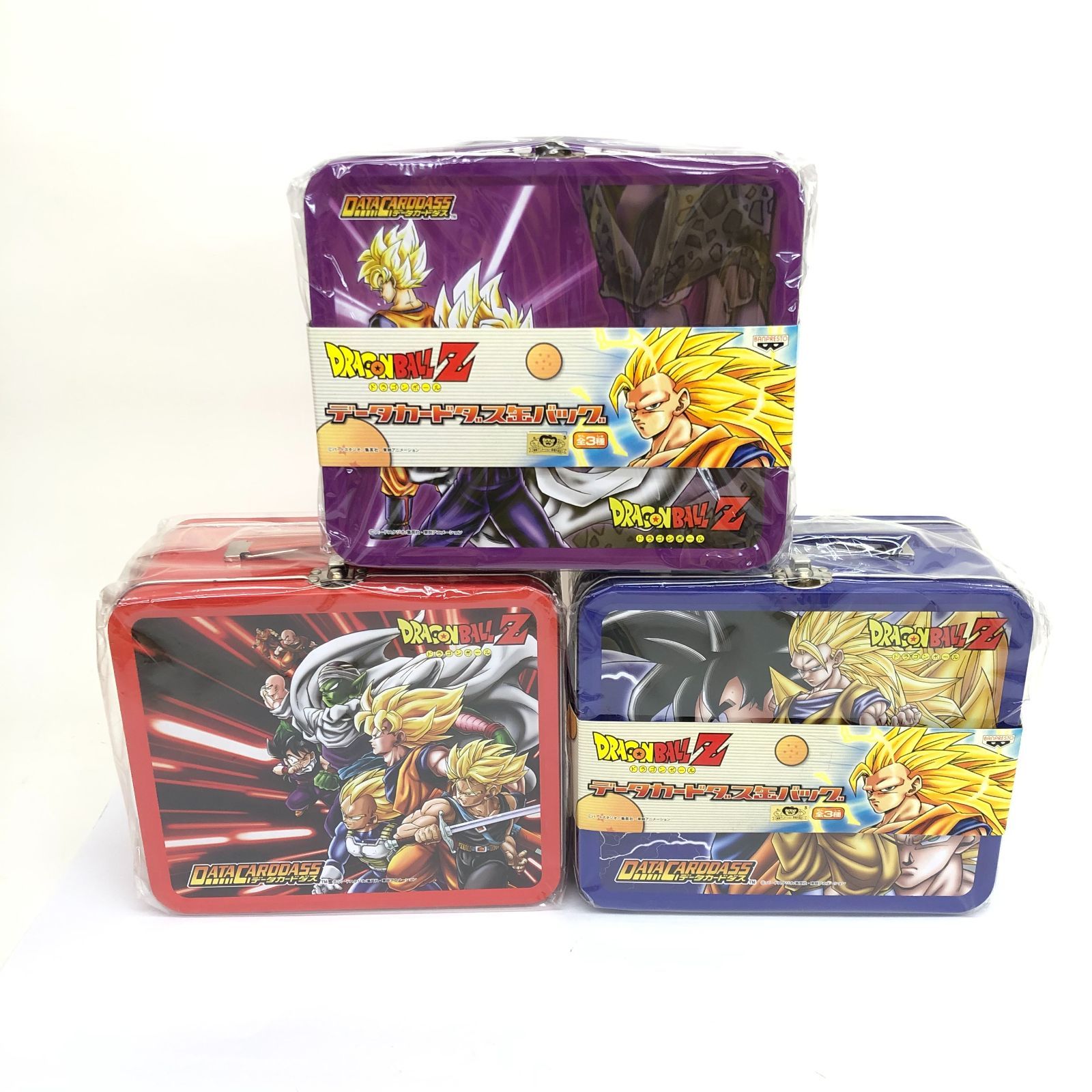 □ 【未開封】 ドラゴンボールZ データカードダス缶バッグ 3種セット