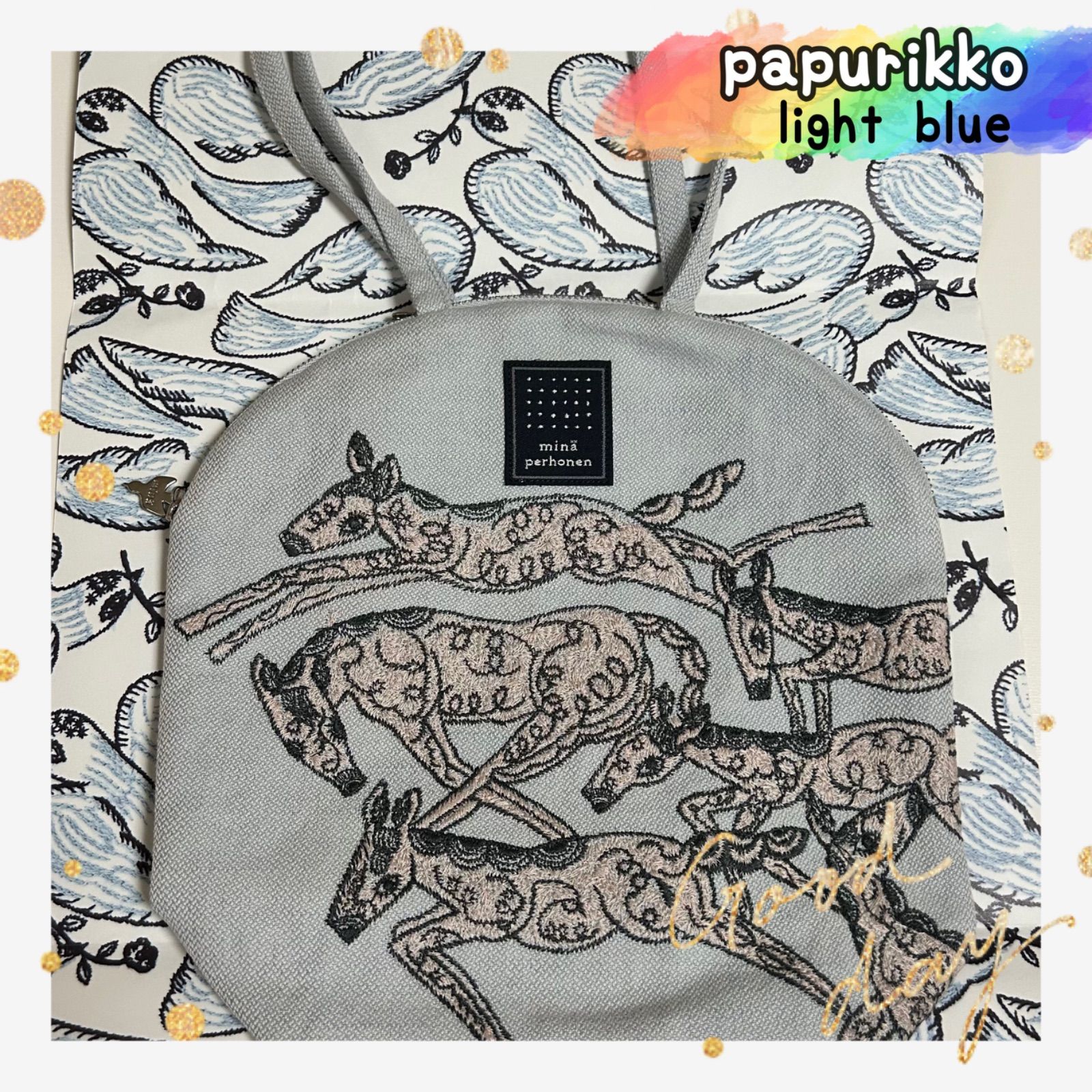 ミナペルホネン muffin bag マフィンバッグ papurikko ⚮ - メルカリ