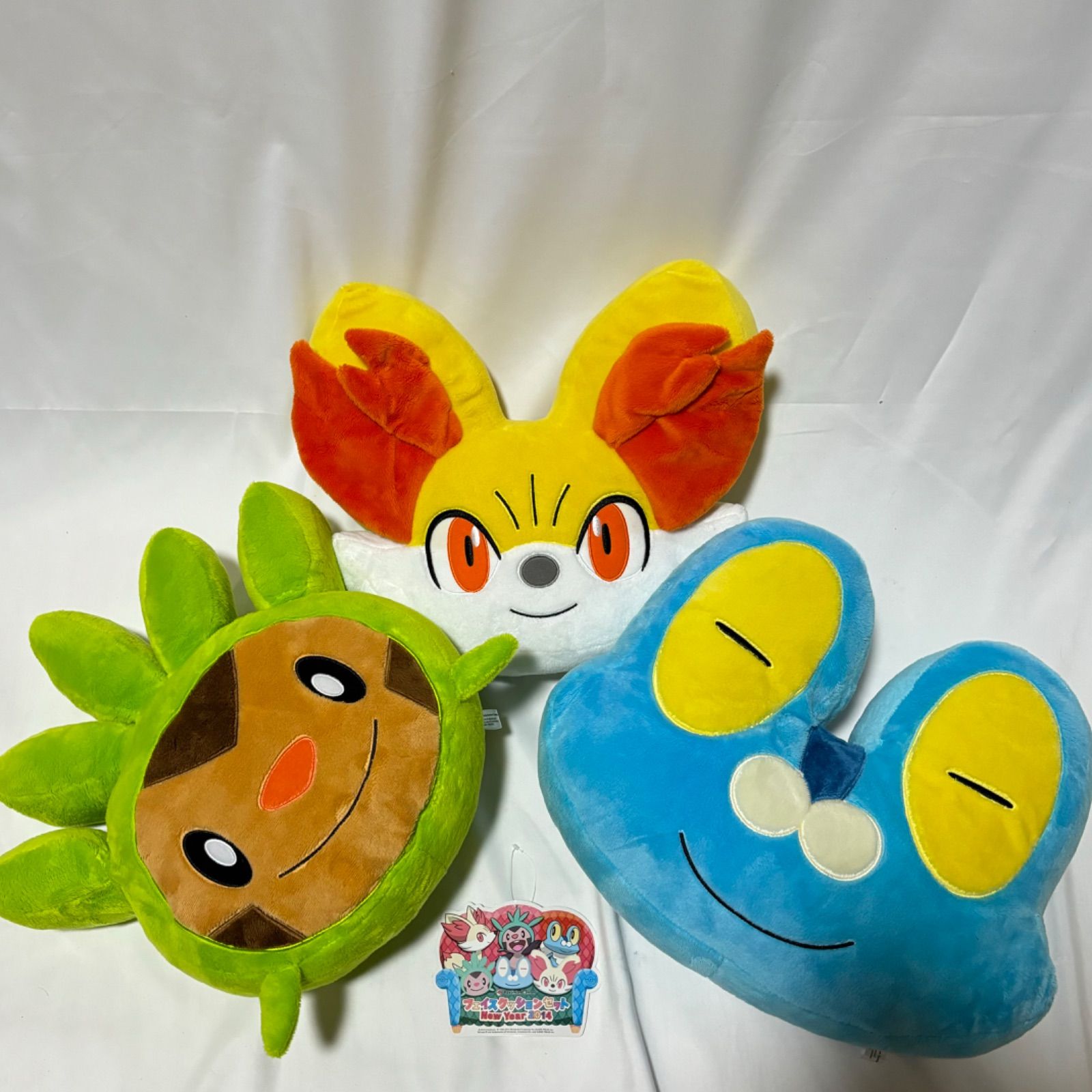 フォッコ ケロマツ ハリマロン 御三家 フェイスクッションセット