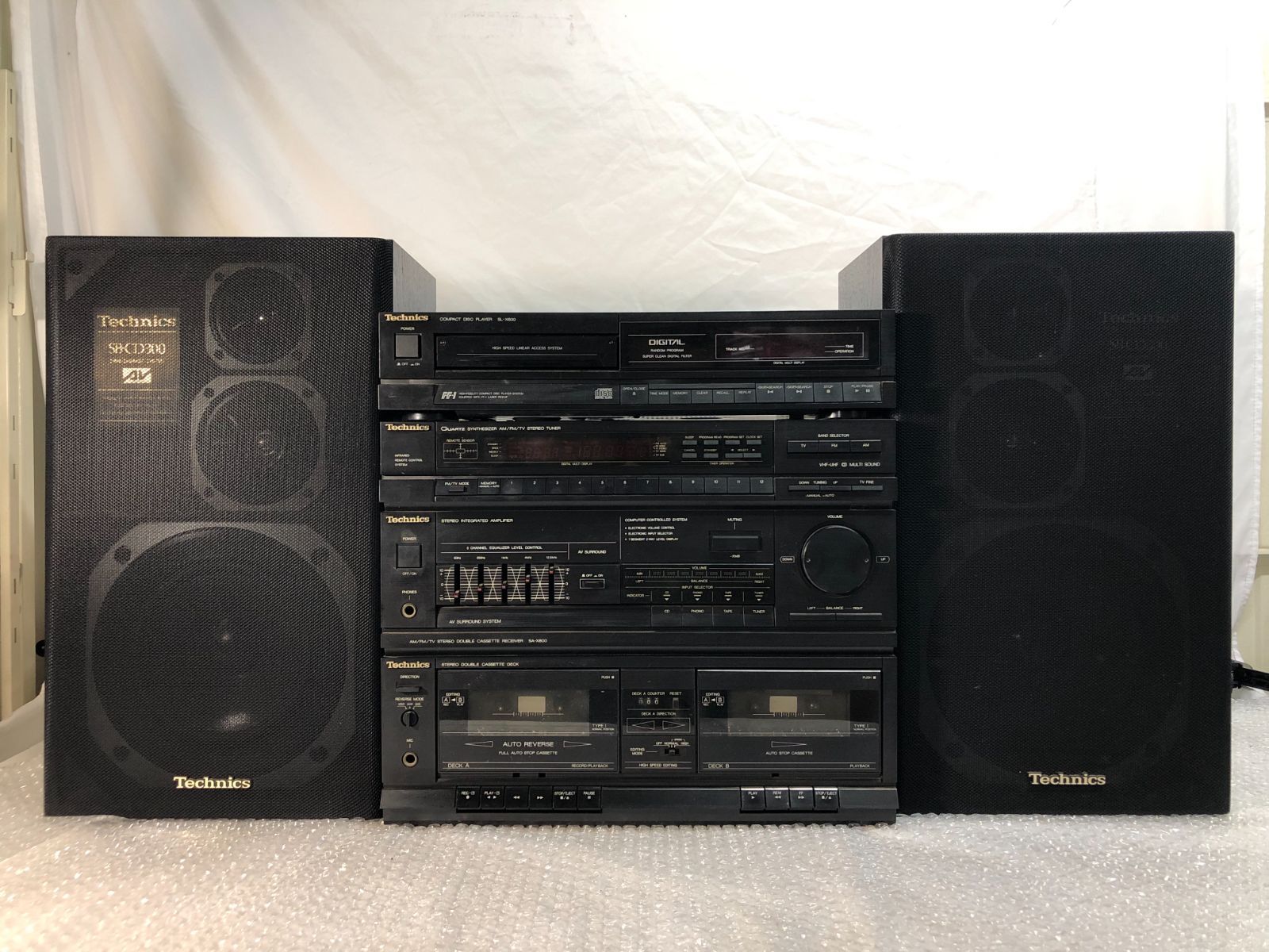 中古 テクニクス ラジカセ コンポ 松下電器製 Technics SA-X800 & SL