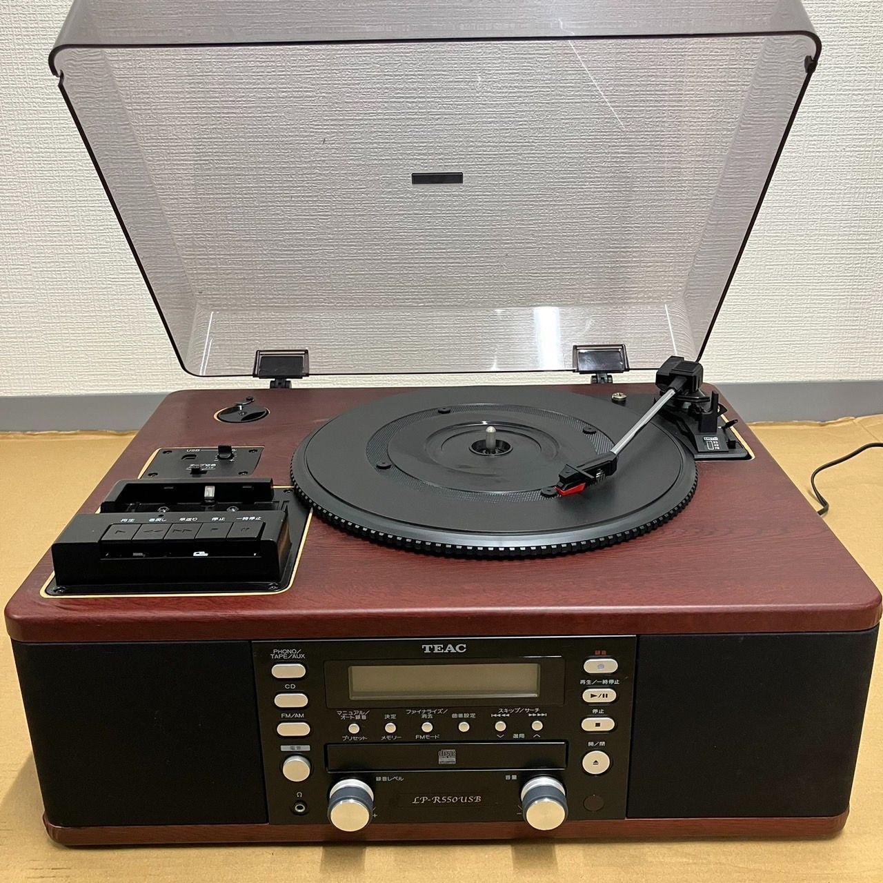 動作確認済】TEAC LP-R550USB レコードプレーヤー本体 【公式通販】