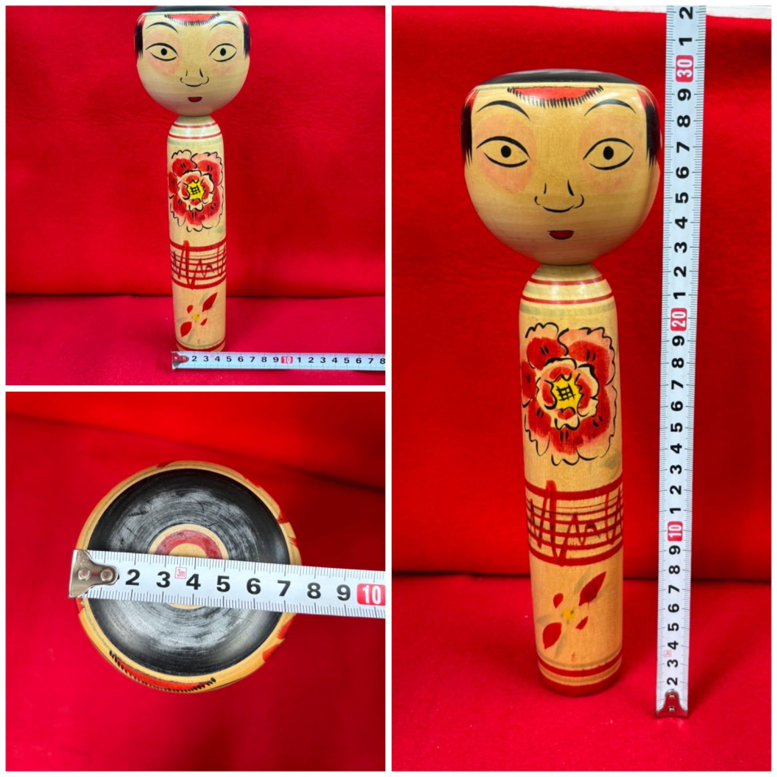 本多洋作 中ノ沢こけし たこ坊主 昭和レトロ 民芸品 置物 郷土玩具