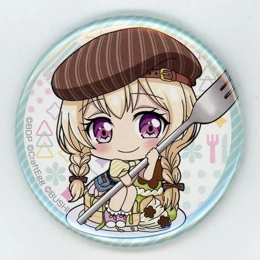 バンドリ holidays 白鷺千聖 缶バッジ バンドリ ガルパ 白鷺千聖 缶