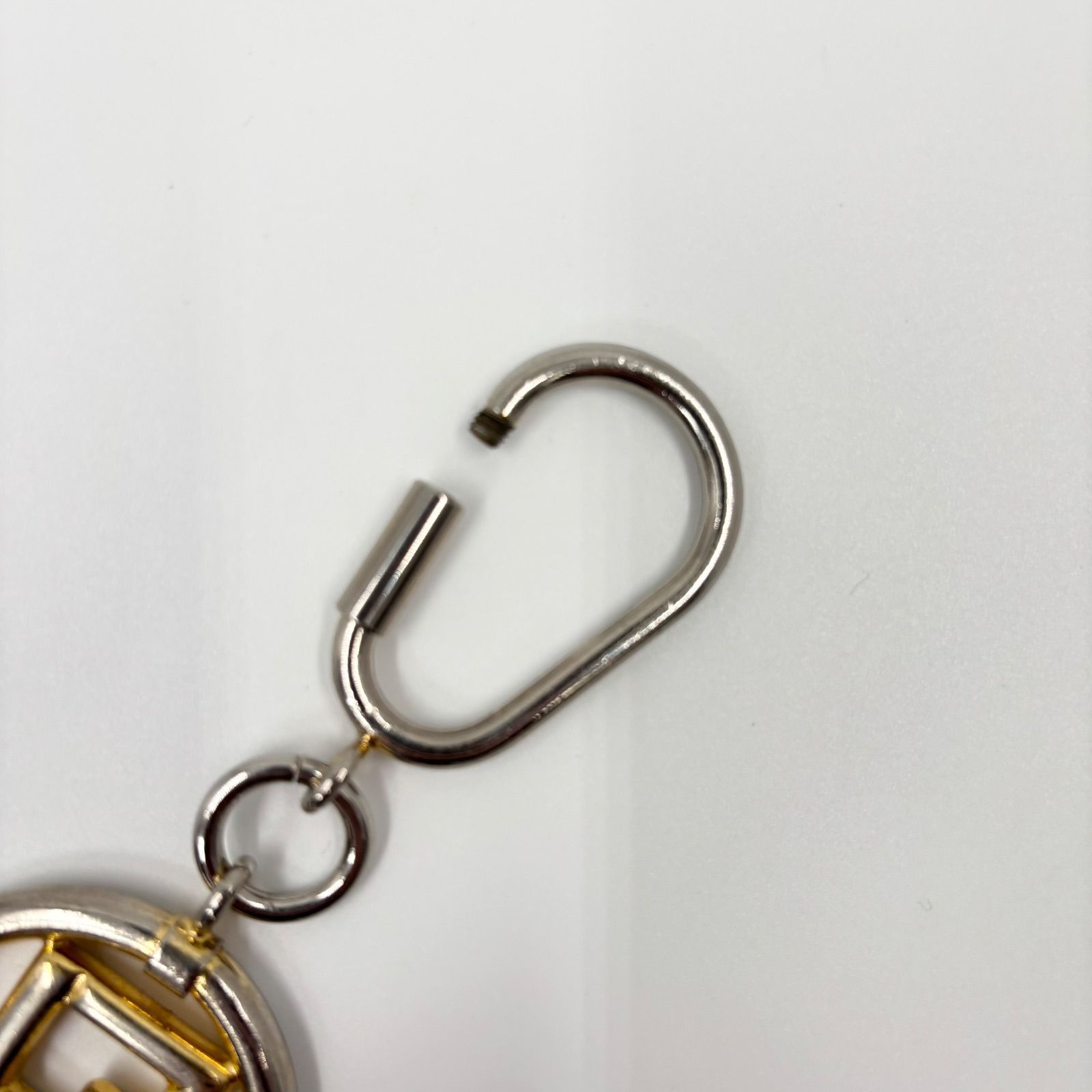 FENDI フェンディ キーホルダー キーリング FF ロゴ ズッカ ゴールド