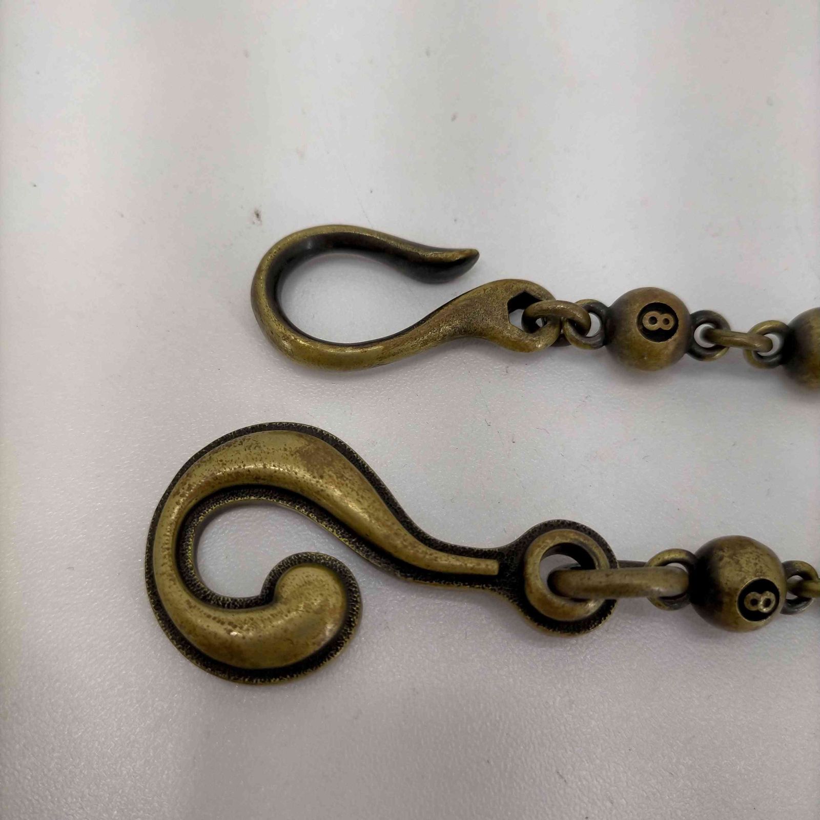 ウィアード WEIRDO GEAR HEAD WALLET CHAIN 8ボール 真鍮ウォレット