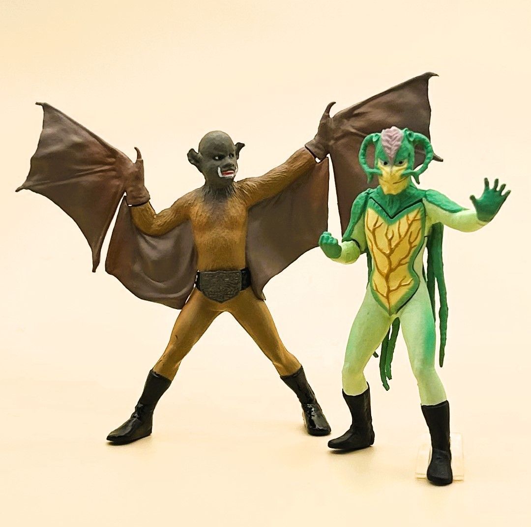 仮面ライダー 旧1号スペシャル 蝙蝠男 (コウモリ男)& サラセニアン 2種