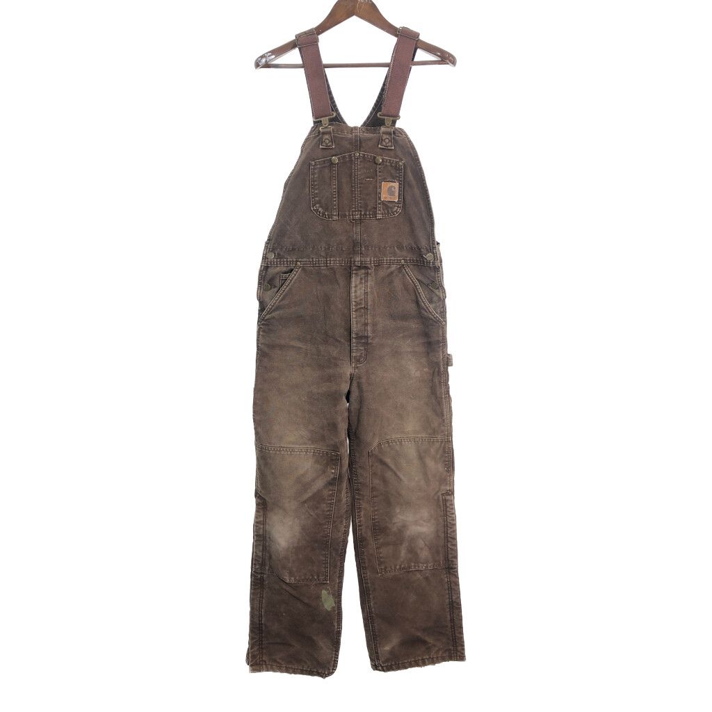 Carhartt カーハート 中綿 ダック オーバーオール ワーク ブラウン