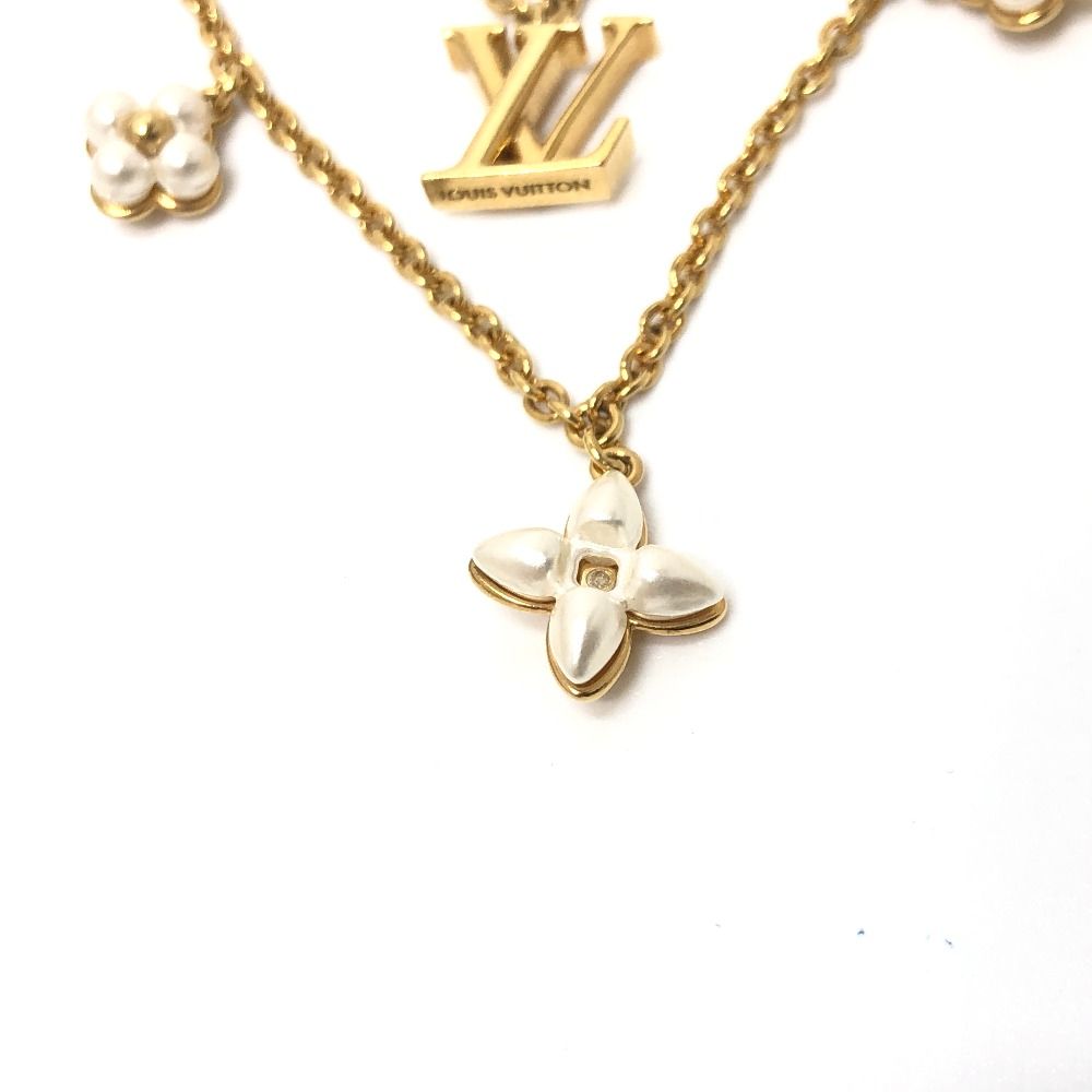 LOUIS VUITTON ルイヴィトン ネックレス コリエ・LVフローラグラム