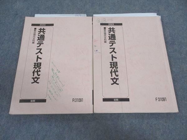 駿台 共通テスト現代文 テキスト 通年セット 2023 計2冊 松波麻貴