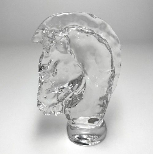 SAINT LOUIS サンルイ シュバル チェス駒 置物 クリスタルガラス