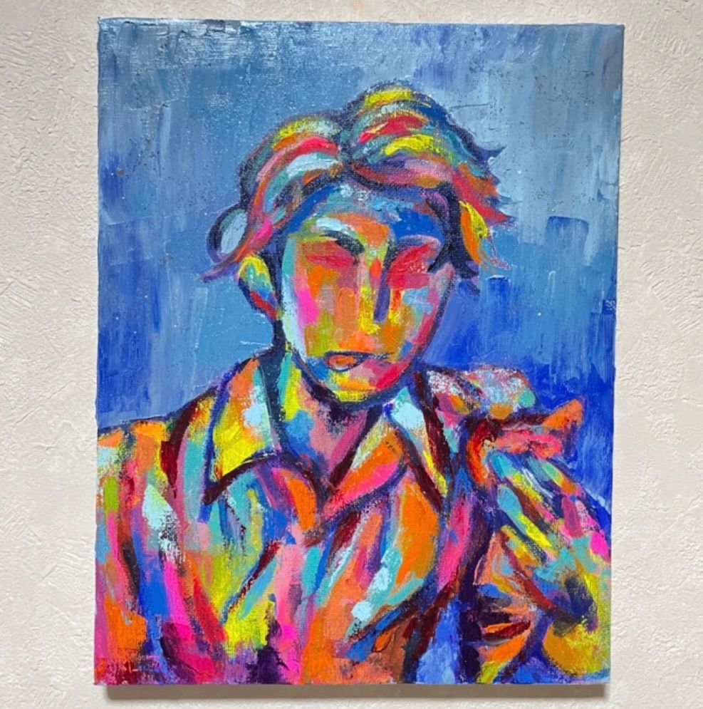 油絵 現代アート 愛 作者あんどうまさひろ 油彩画 油絵 現代アート 愛