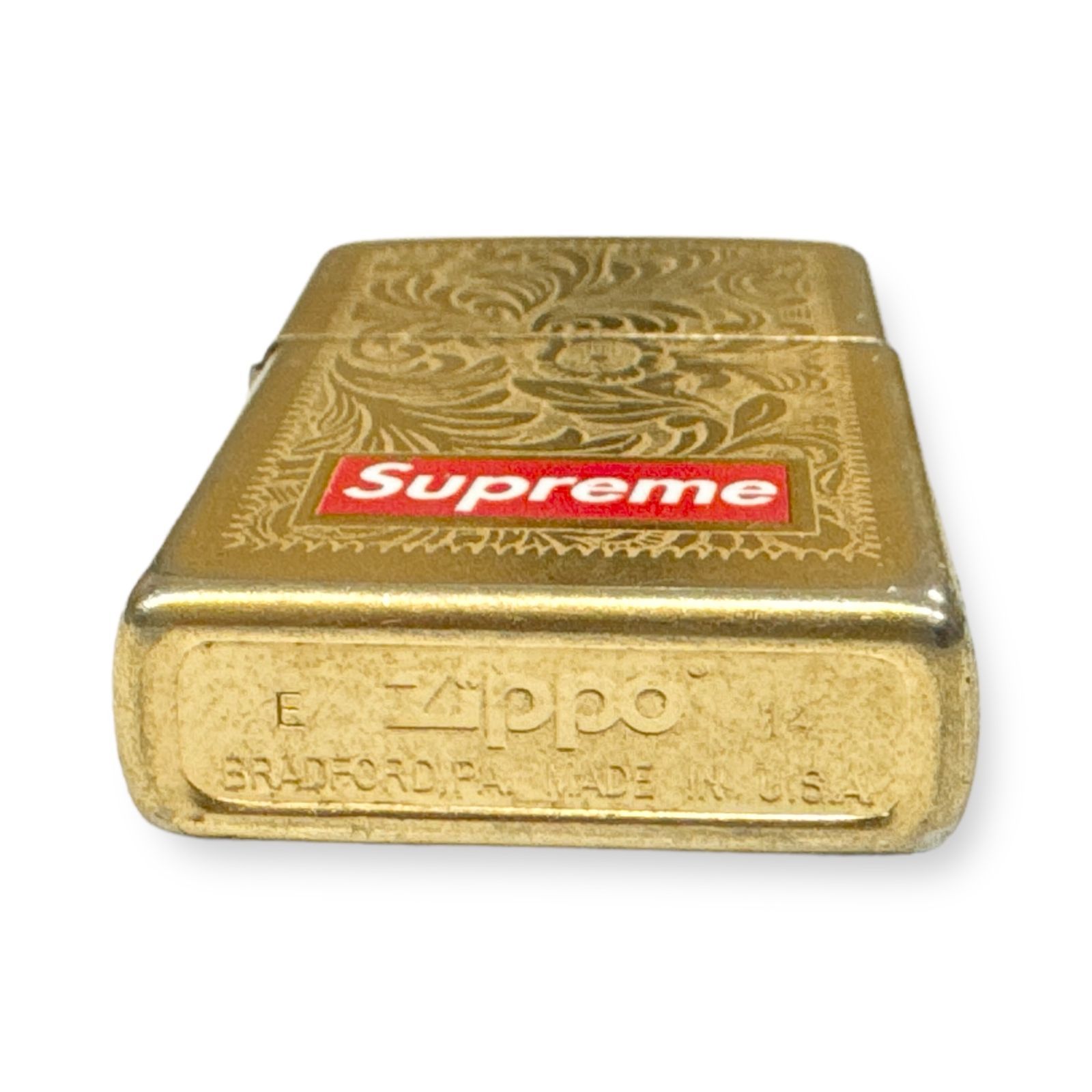 Supreme 14AW Engraved Brass Zippo オイルライター シュプリーム