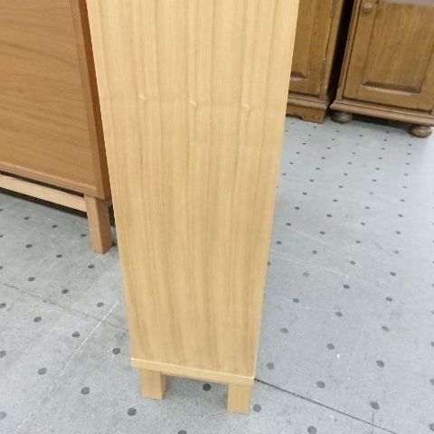 関東圏送料込 無印良品 オーク材薄型ラック ワイド大 奥行22cm 本棚