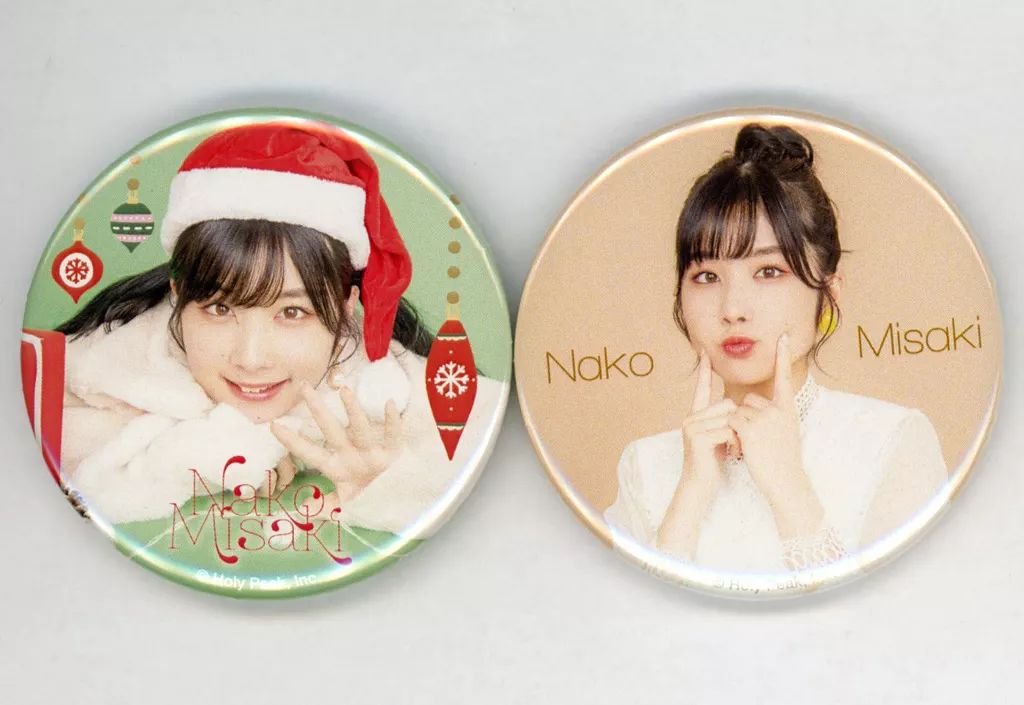 中古】バッジ・ピンズ 岬なこ 缶バッジ(2個組) A～なこのおてては