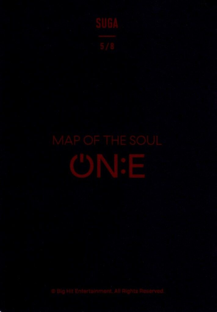 BTS MAP OF THE SOUL ON:E SUGA ミニフォトカード 5/8 - メルカリ