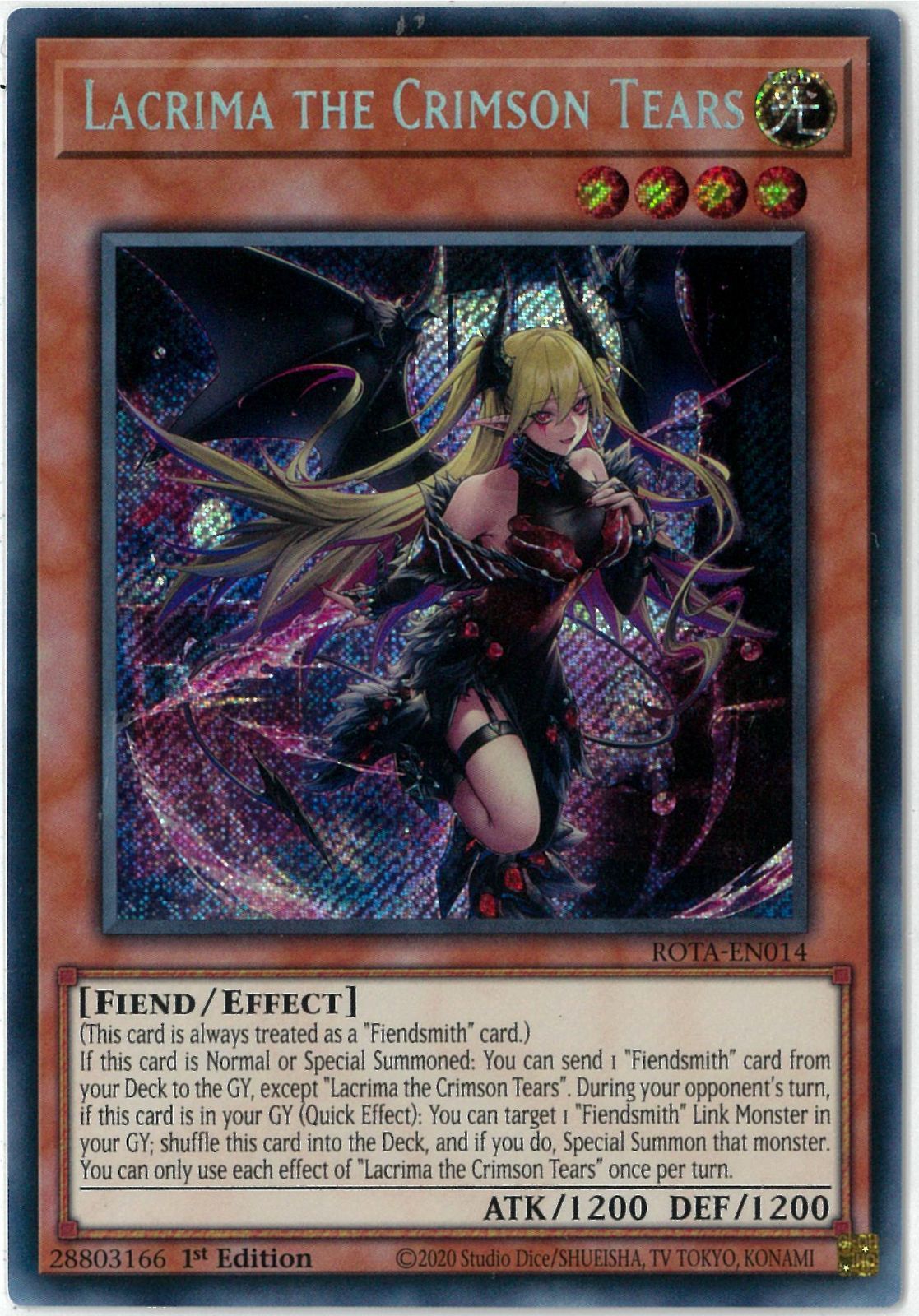 遊戯王 紅涙の魔ラクリモーサ クオシク 25th PSA10 PSA10】紅涙の魔