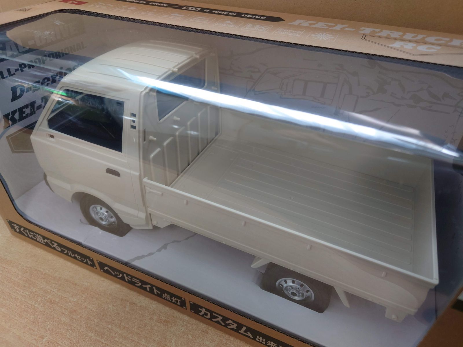 1/10 スズキ キャリイ 軽トラ RCカー ホワイト D12 RTR 2WD 二輪駆動