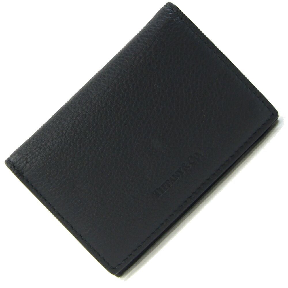 ティファニー 名刺入れ ブラック レザー 中古 ロゴ - メルカリ