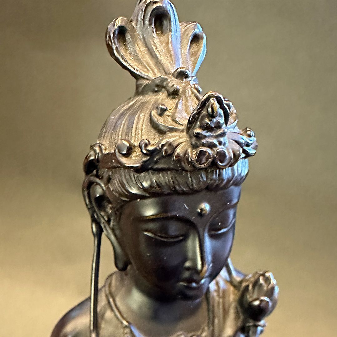聖観音菩薩像 観音様 高村光雲 原型 仏像 金属工芸 銅製 高さ約31cm