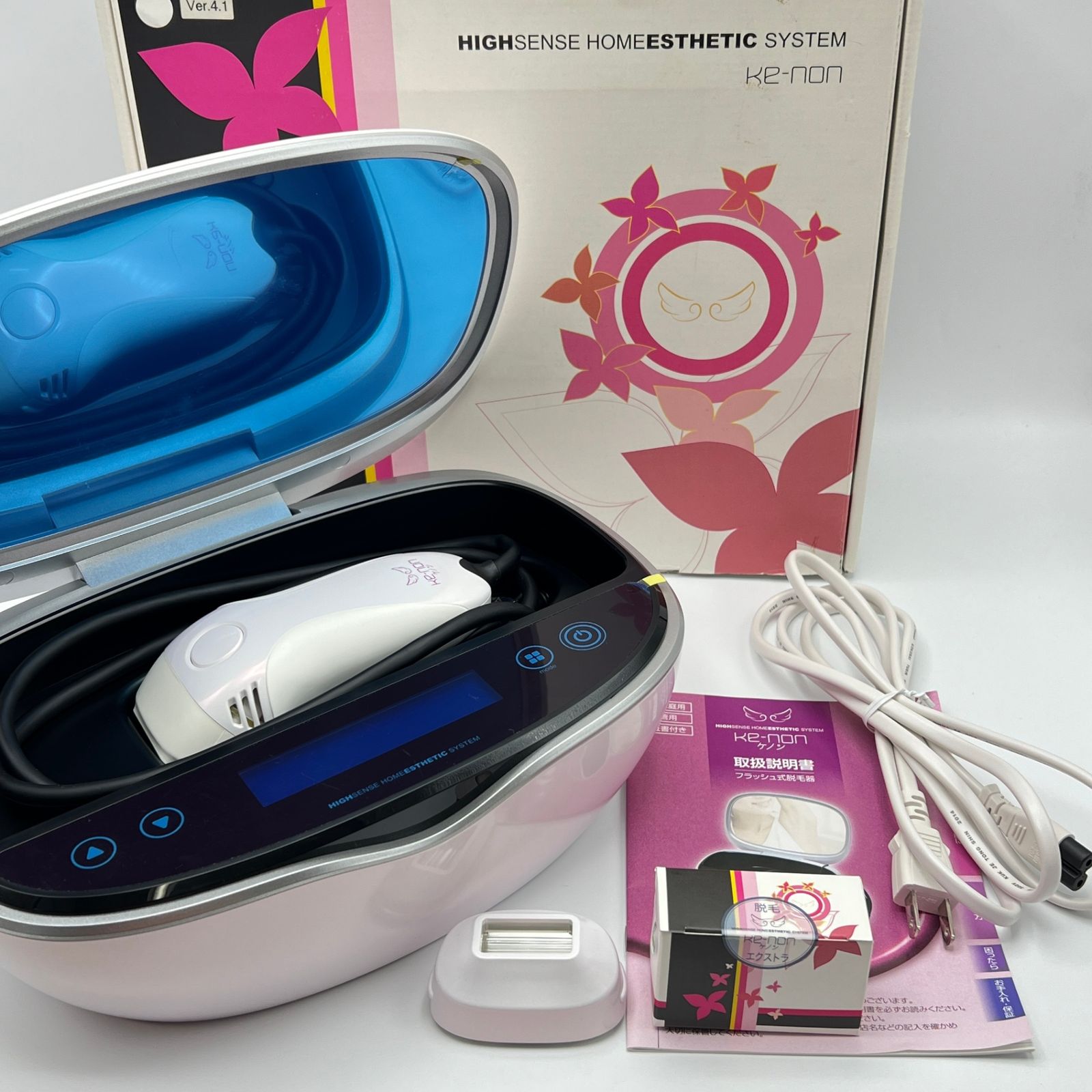 美品 Kenon 4.1 ケノン 脱毛器 カートリッジ 2つ付き 大型 スキン 美品