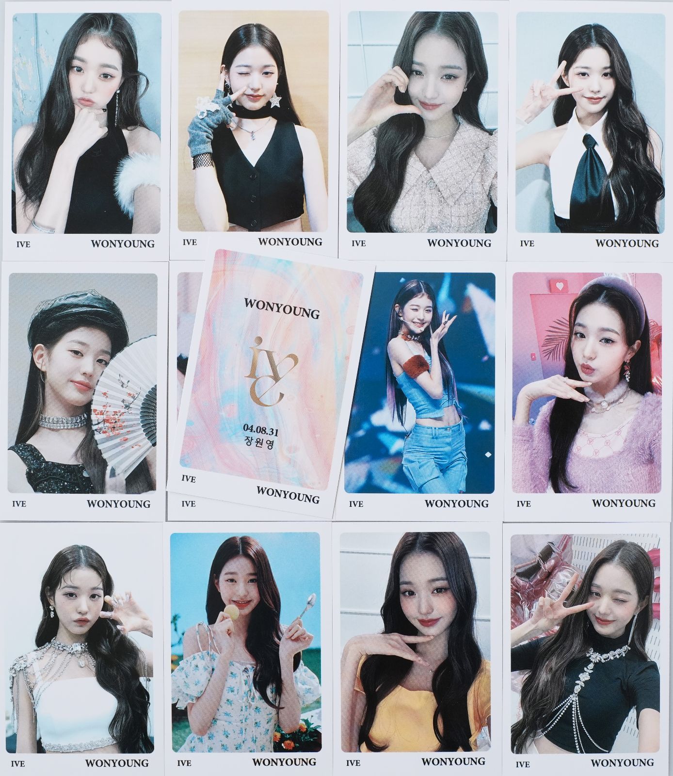 ウォニョン グッズ フォトメッセージカード 56枚 トレカ カード ミニ