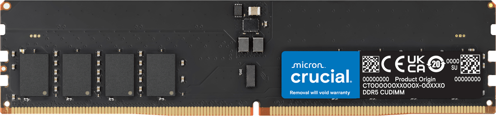 Crucial 64GB DDR5-6400 CUDIMM | CT64G64C52CU5 | Crucial JP