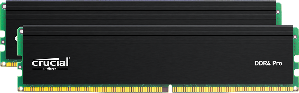 Crucial Pro 64GB Kit (32GBx2) DDR4-3200 UDIMM | CP2K32G4DFRA32A