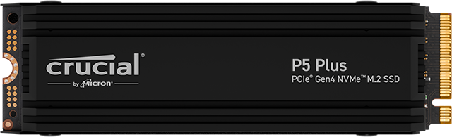 Crucial P5 Plus 2TB Gen4 NVMe M.2 SSD with Heatsink