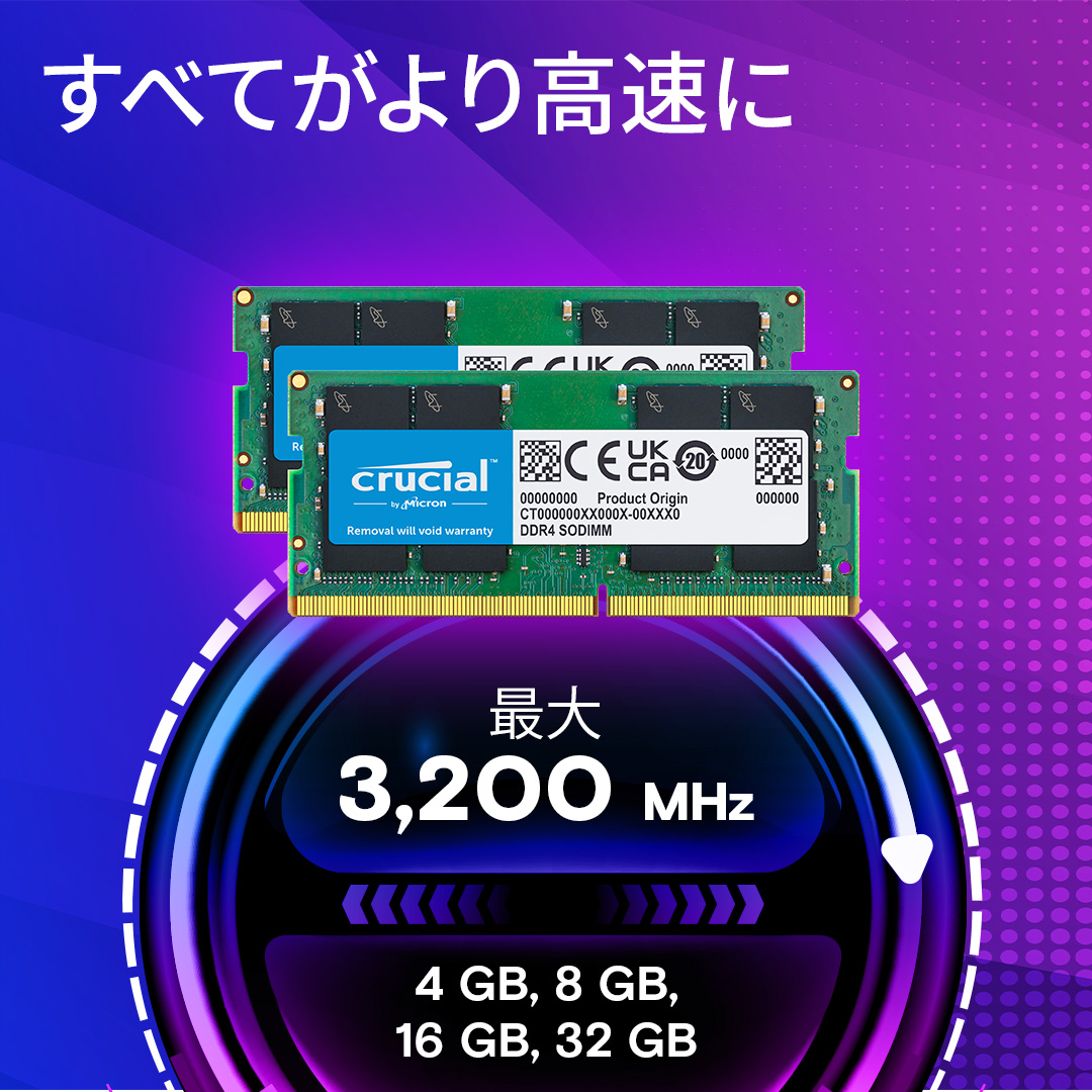 Crucial 16GB Kit (2 x 8GB) DDR4-2666 SODIMM | CT2K8G4SFRA266