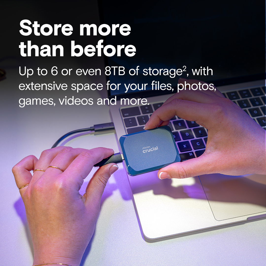 Crucial X10 1TB Portable SSD | CT1000X10SSD9 | crucial.com