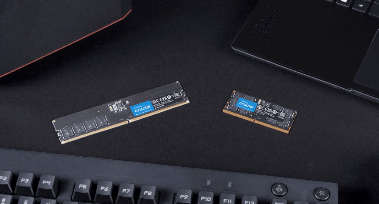 Crucial 32GB Kit (16GBx2) DDR5-4800 UDIMM | CT2K16G48C40U5