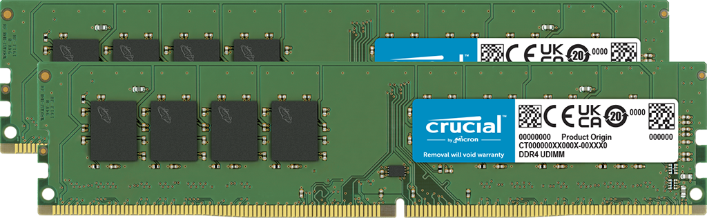 Crucial 32GB Kit (16GBx2) DDR4-3200 UDIMM | CT2K16G4DFRA32A