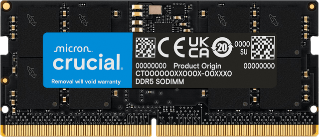 Crucial 16GB DDR5-4800 SODIMM | CT16G48C40S5 | Crucial ES