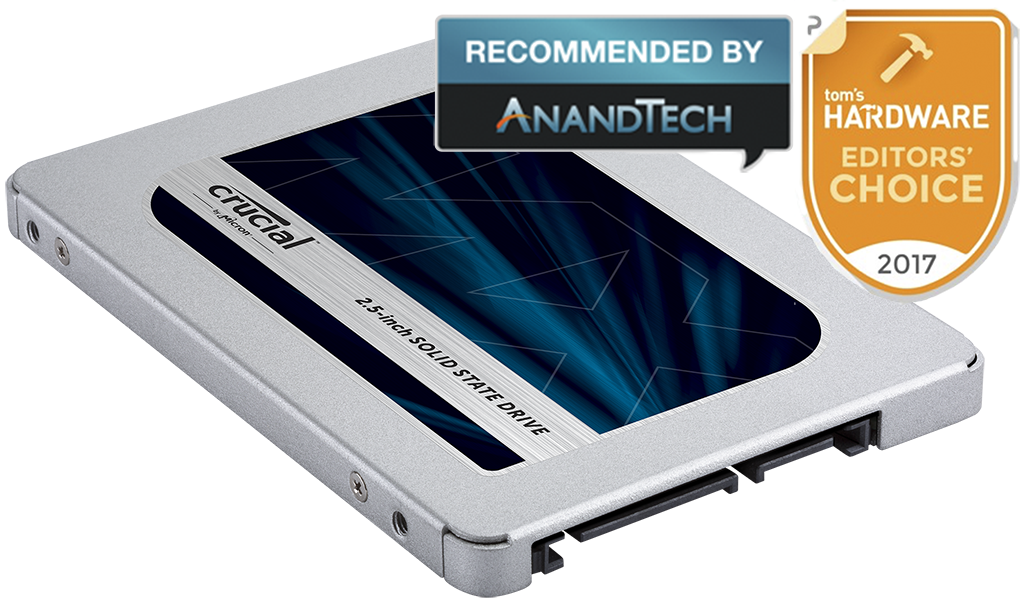 Crucial MX500 500GB 3D NAND SATA 2.5-inch 7mm (with 9.5mm adapter