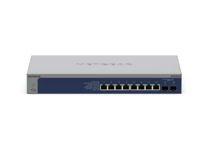 XS508TM 8-port 10G/Multi-Gig Smart Cloud Switch with 10G SFP+